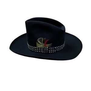 Vintage Track Wool Western Stetson Style Hat